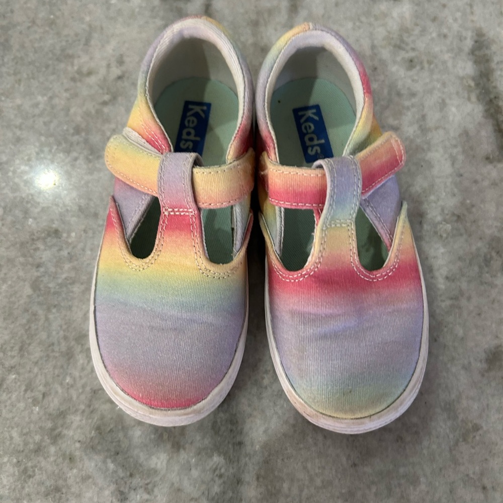 Keds Kids Multicolor Canvas Sneakers Size 8